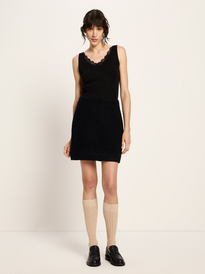 Boucle mini skirt (GOTS) from LANIUS