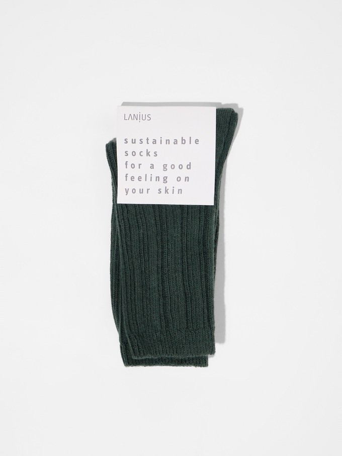 Rib knit socks (GOTS) from LANIUS