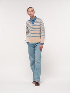 Polo collar sweater (GOTS) via LANIUS