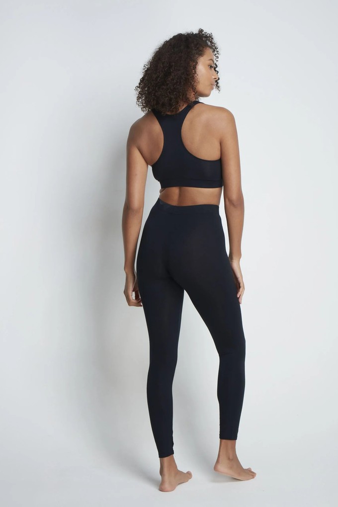 Black Micro Modal Leggings from Lavender Hill Clothing