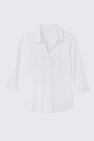 Collared Linen T-shirt from Lavender Hill Clothing