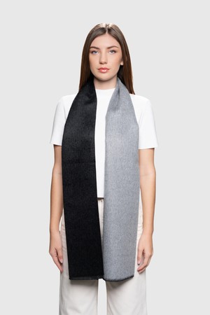 Two Tone Baby Alpaca Scarf from Lavender Hill Clothing