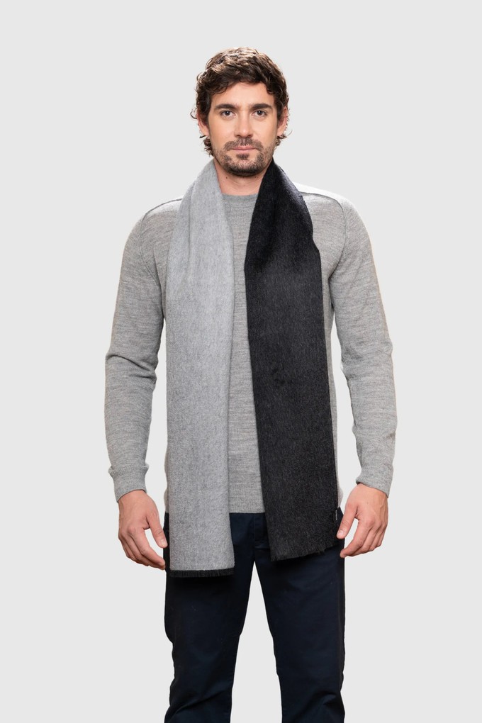 Two Tone Baby Alpaca Scarf from Lavender Hill Clothing