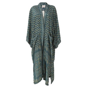 If Saris Could Talk Maxi Kimono- Season's Bloom from Loft & Daughter