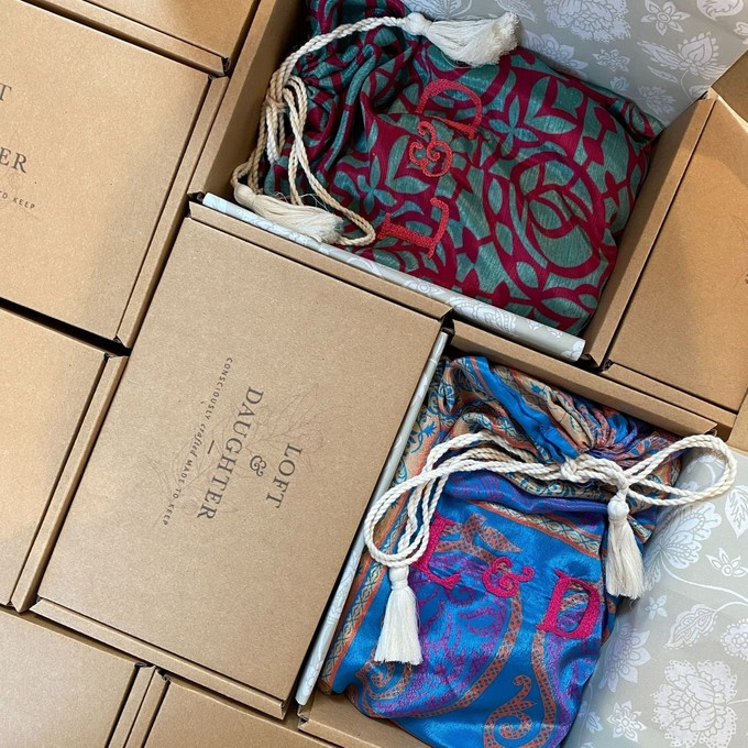 If Saris Could Talk Kimono- Indigo Overdye B from Loft & Daughter