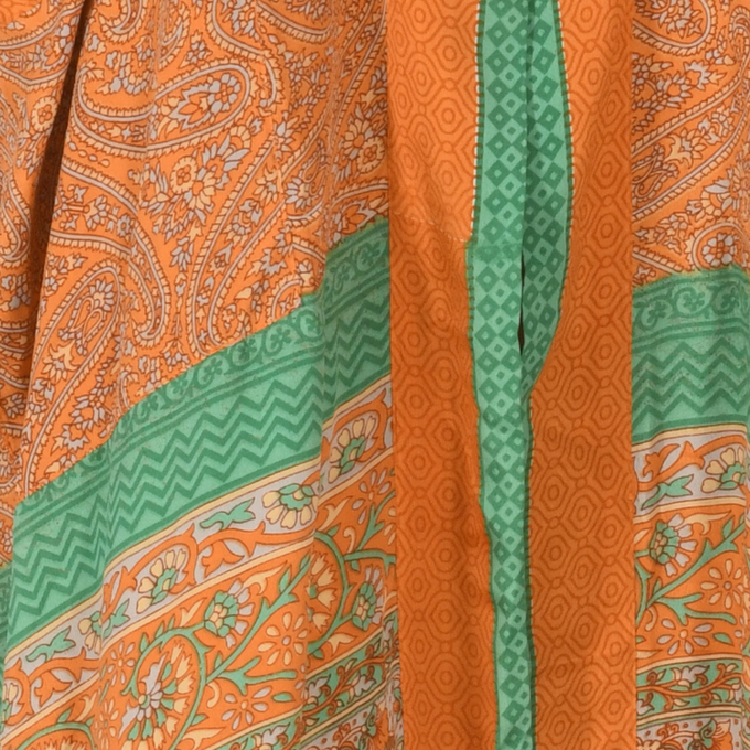 If Saris Could Talk Maxi Kimono- Peach Paisley Pop from Loft & Daughter