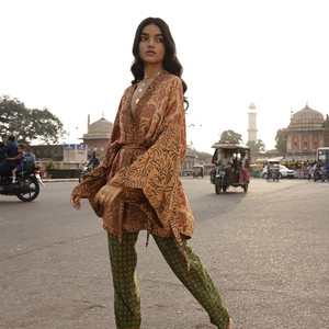 If Saris Could Talk Kimono- Sunset Floral from Loft & Daughter