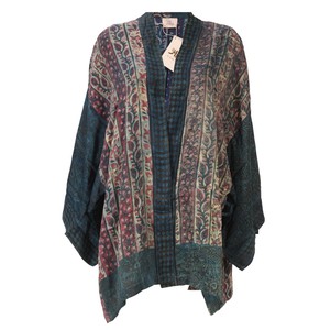 If Saris Could Talk Kimono- Indigo Overdye B from Loft & Daughter