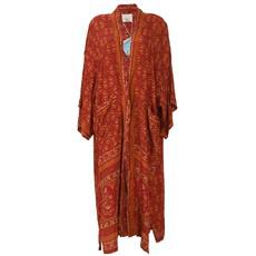 If Saris Could Talk Maxi Kimono- Paisley Flame via Loft & Daughter