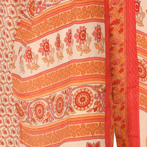 If Saris Could Talk Maxi Kimono- Zinnia Border from Loft & Daughter