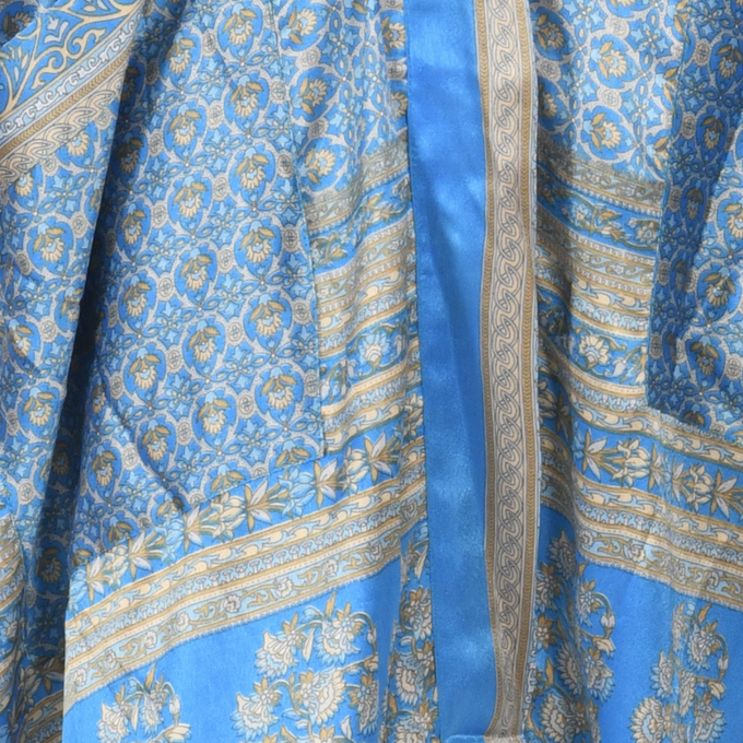 If Saris Could Talk Maxi Kimono- Cornflower Mist from Loft & Daughter