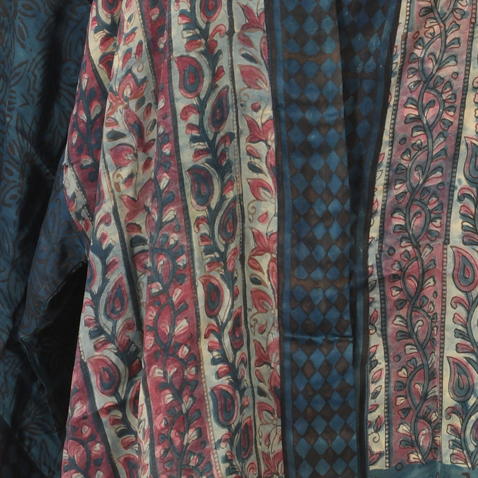 If Saris Could Talk Kimono- Indigo Overdye B from Loft & Daughter