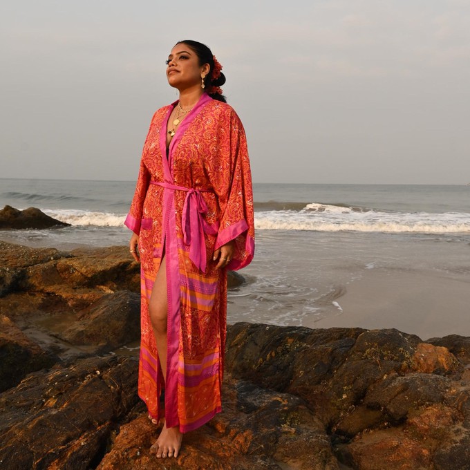 If Saris Could Talk Maxi Kimono- Desert Nomad from Loft & Daughter