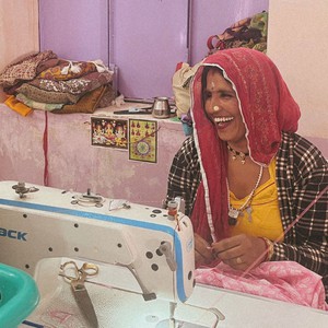 If Saris Could Talk Maxi Kimono- Peach Whisper from Loft & Daughter