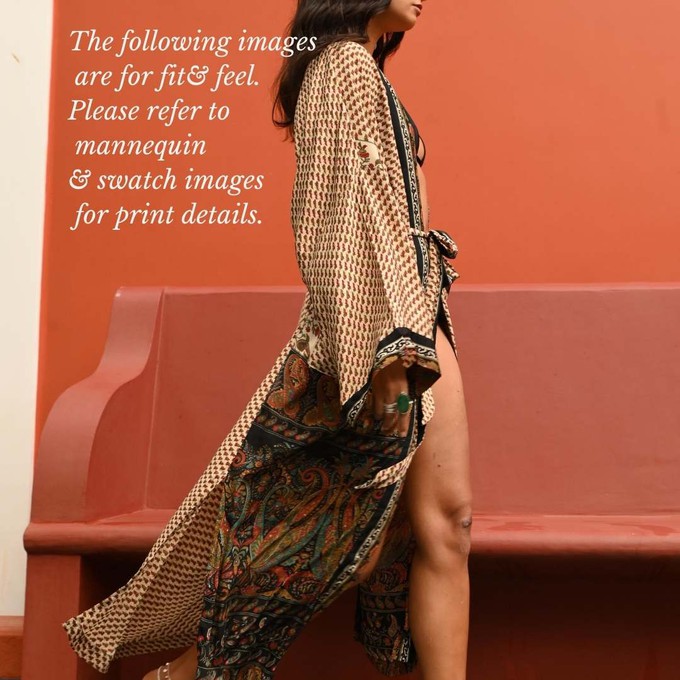 If Saris Could Talk Maxi Kimono- Desert Nomad from Loft & Daughter