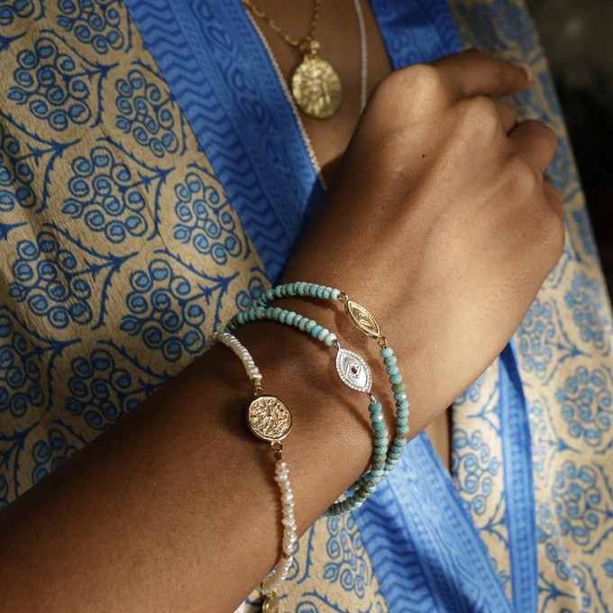 Baby Lakshmi Pearl Stacking Bracelet from Loft & Daughter