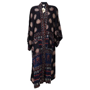 If Saris Could Talk Maxi Kimono- Midnight Mandala from Loft & Daughter