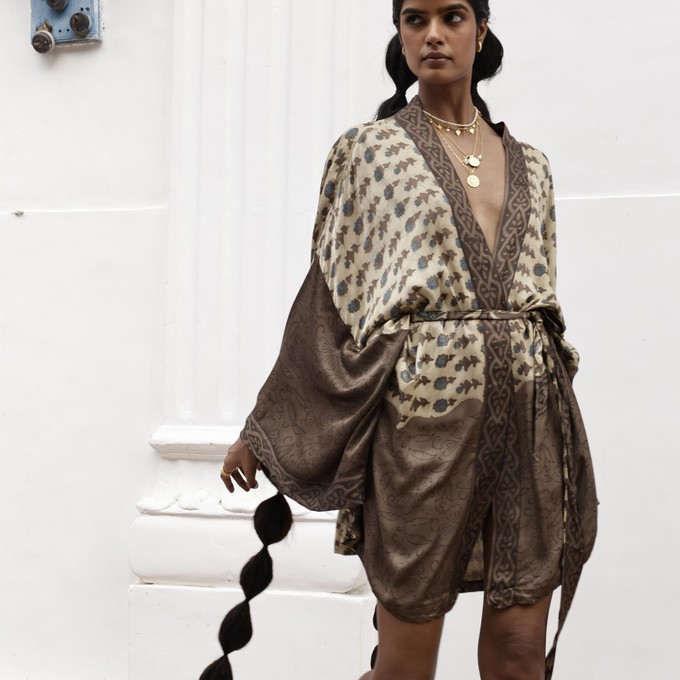 If Saris Could Talk Kimono- Sacred Earth from Loft & Daughter