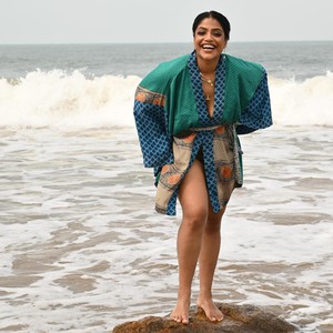 If Saris Could Talk Kimono- Indigo Overdye B from Loft & Daughter