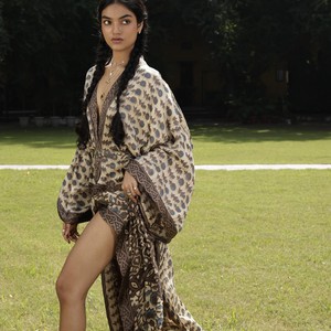 If Saris Could Talk Maxi Kimono- Sacred Earth B from Loft & Daughter