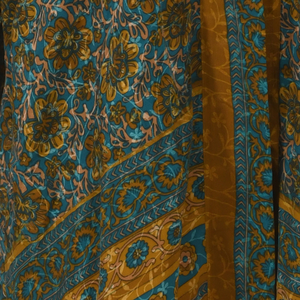 If Saris Could Talk Maxi Kimono- Bronze Garden from Loft & Daughter