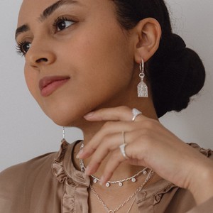 Kali Amulet Hoops Silver from Loft & Daughter