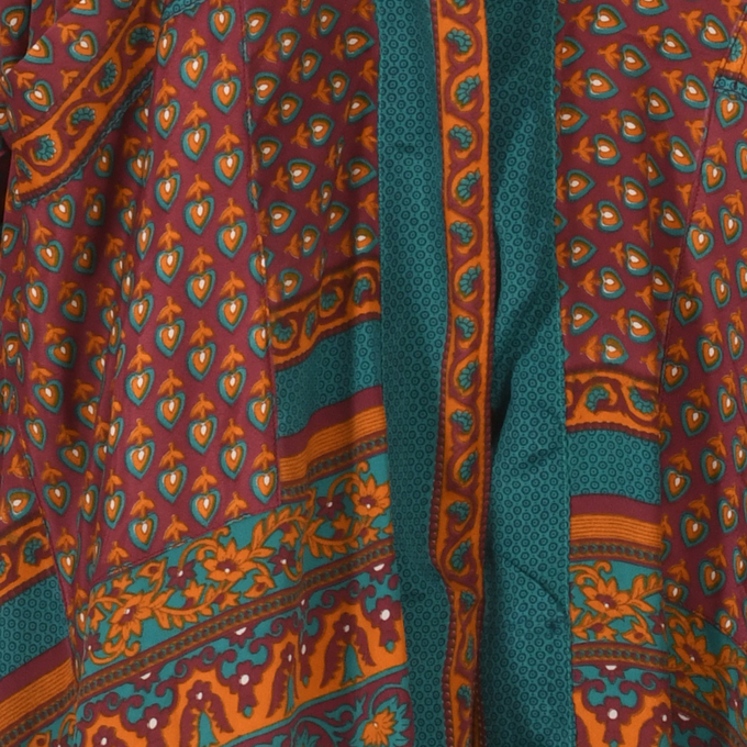 If Saris Could Talk Maxi Kimono- Jaimala Border from Loft & Daughter