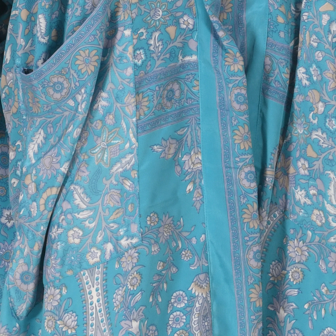 If Saris Could Talk Maxi Kimono- Blue Sienna from Loft & Daughter