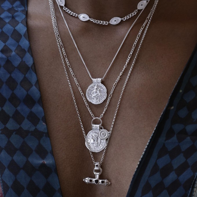 Nivara Gemstone Amulet Charm Silver from Loft & Daughter