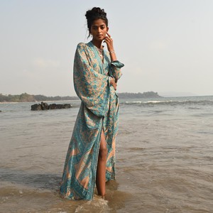 If Saris Could Talk Maxi Kimono- Desert Nomad from Loft & Daughter