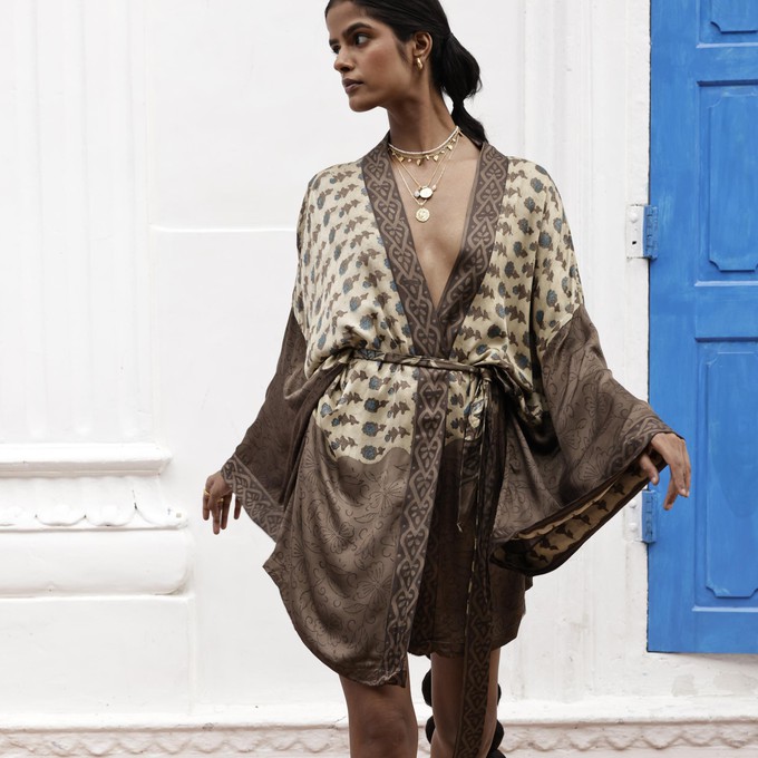 If Saris Could Talk Kimono- Sacred Earth from Loft & Daughter