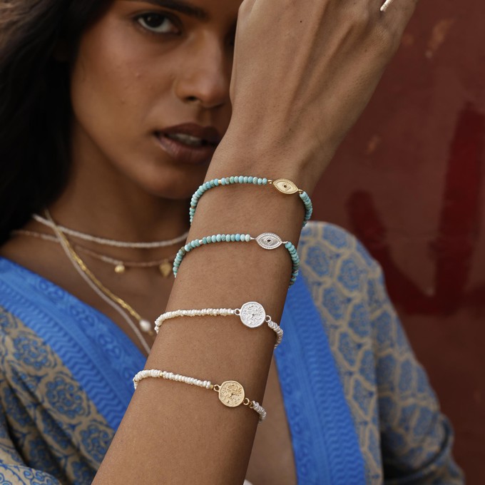 Baby Lakshmi Pearl Stacking Bracelet from Loft & Daughter