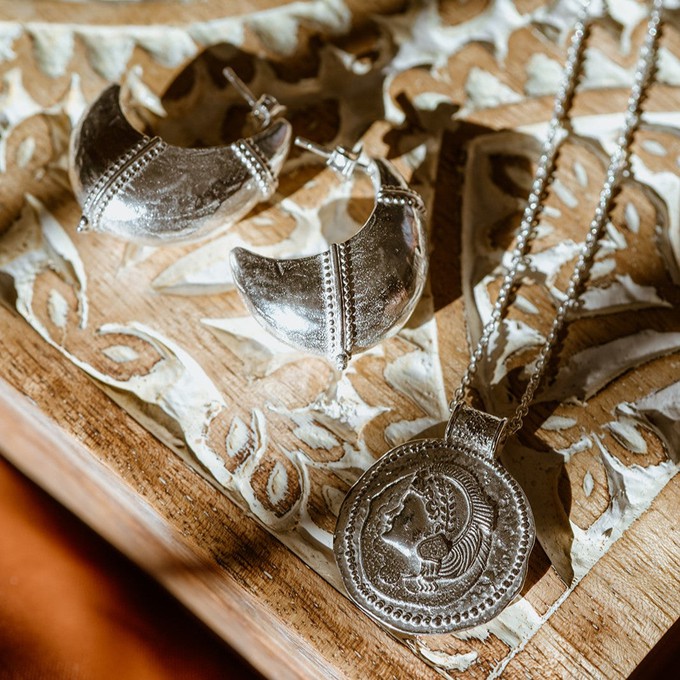 You Got This/ Athena Long Pendant Silver from Loft & Daughter