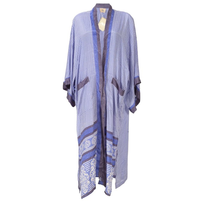 If Saris Could Talk Maxi Kimono- Mini Violet from Loft & Daughter