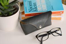 Upcycled Tyre Glasses Case via Lost in Samsara