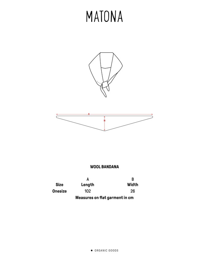 Wool Bandana olive from Matona