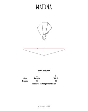 Wool Bandana olive from Matona