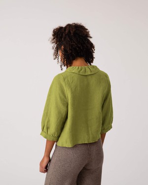 Ruffled Collar Blouse cardamom from Matona