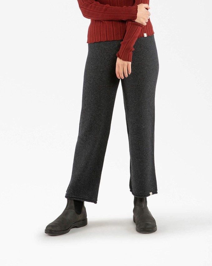 Ribbed Collared Longsleeve maroon from Matona