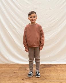 Rib Knit Leggings taupe via Matona