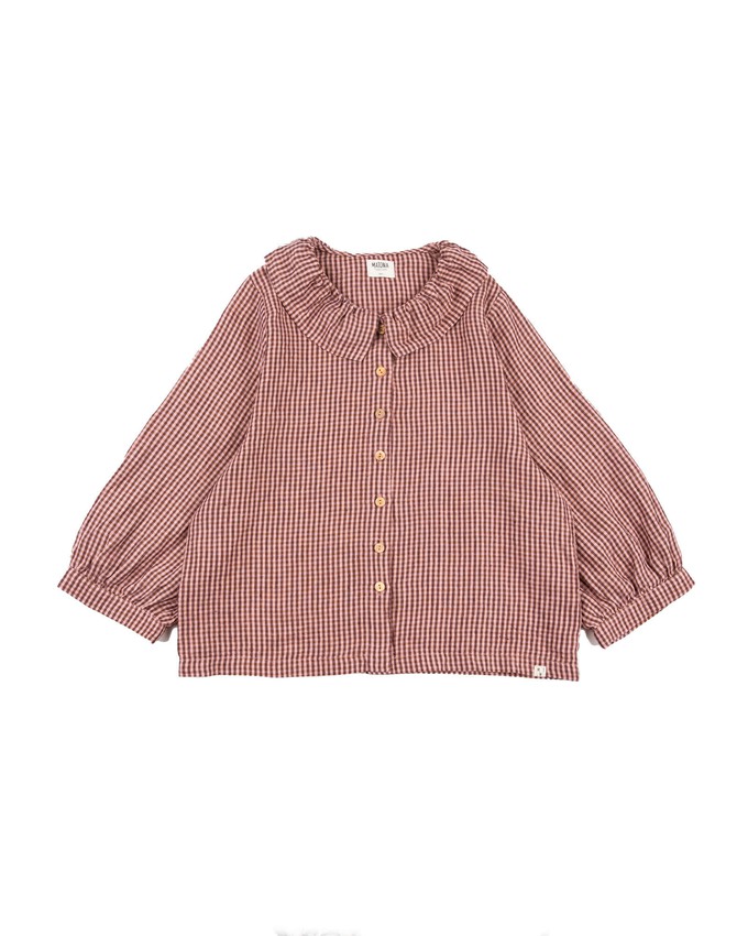 Ruffled Collar Blouse heather from Matona
