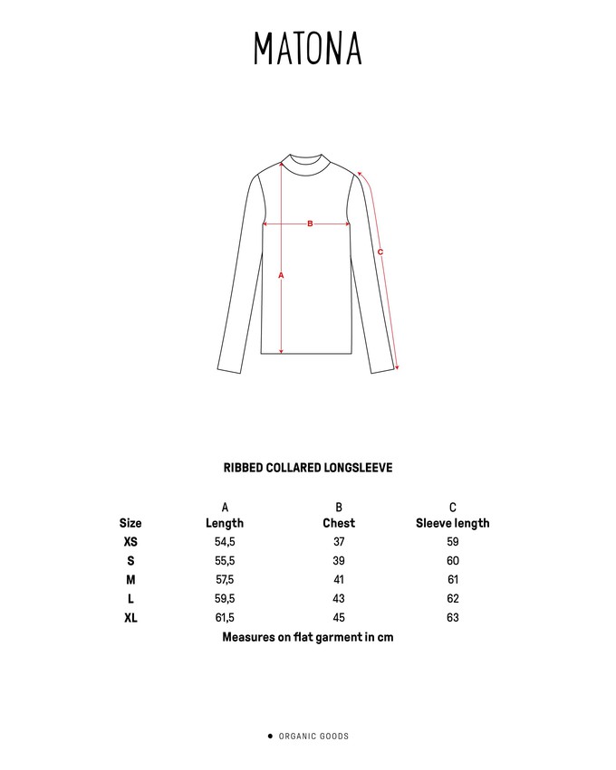 Ribbed Collared Longsleeve onyx from Matona