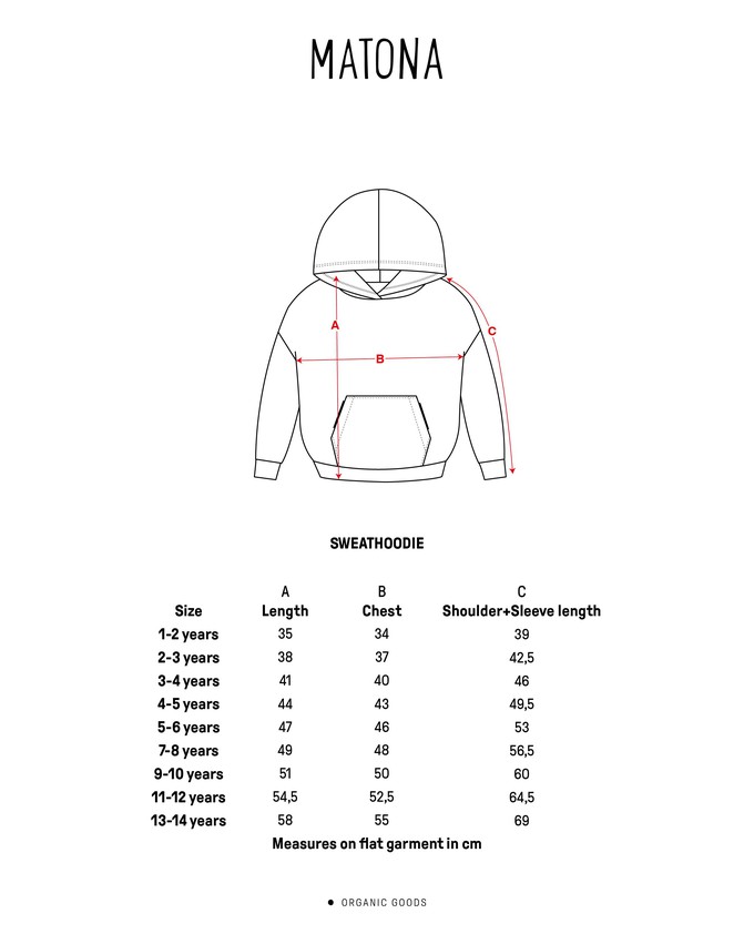 Sweathoodie sail blue from Matona