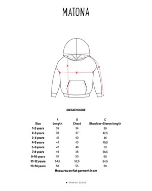 Sweathoodie sail blue from Matona