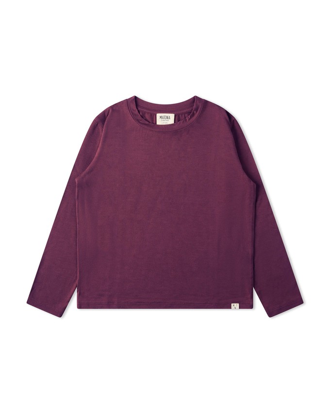 Modal Longsleeve aubergine from Matona