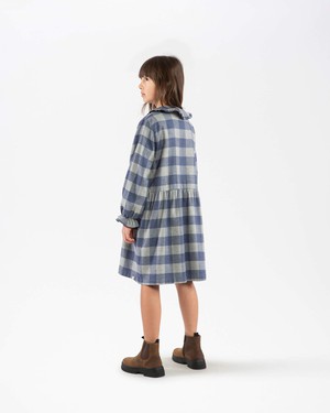 Flannel Collar Dress plaid check from Matona