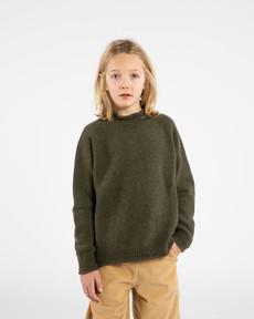 Raglan High Neck Sweater olive via Matona