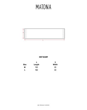 Knit Scarf sepia from Matona