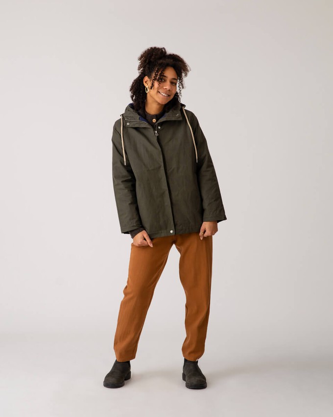 Waxed Cotton Jacket pine from Matona