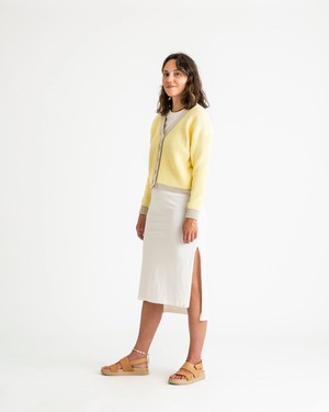 Color Block Cardigan daffodil from Matona